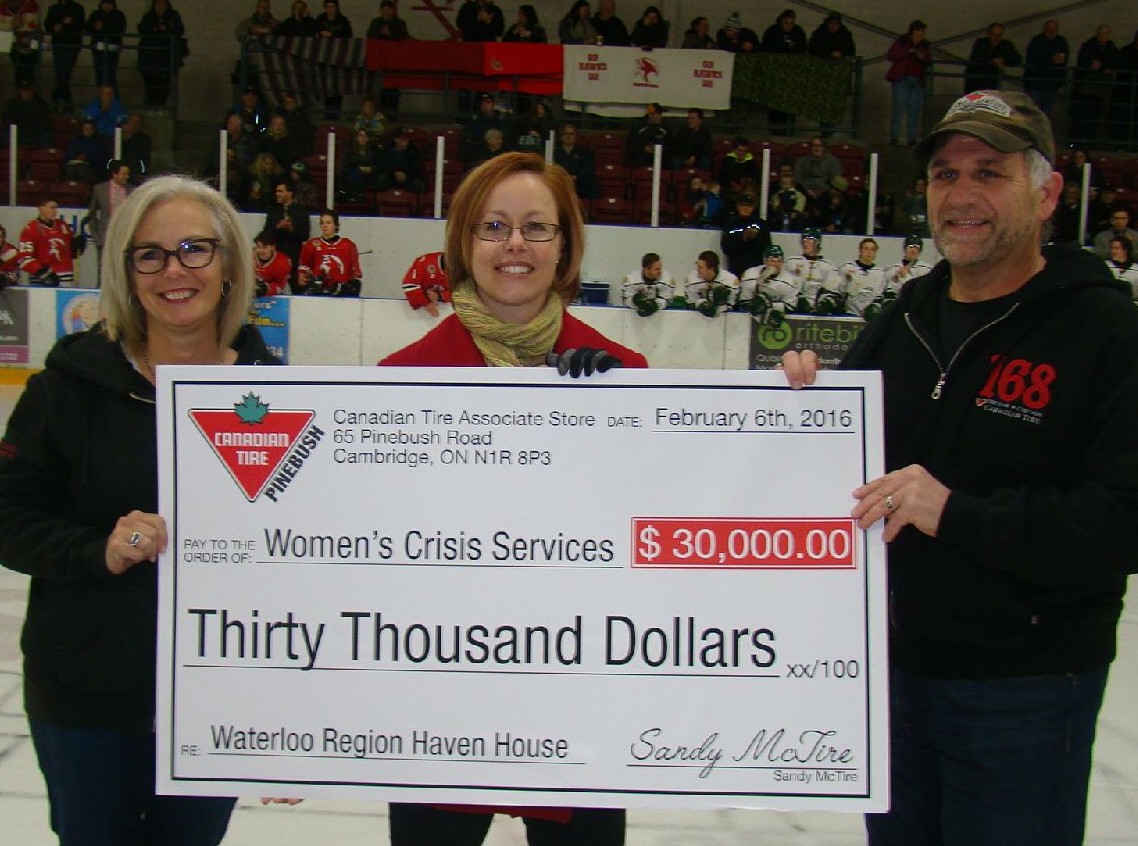 Canadian Tire -Pinebush creating a safe home for women and children