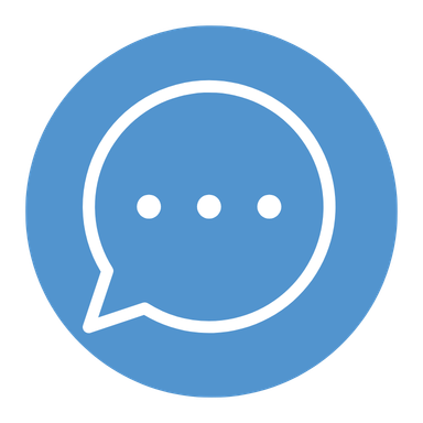 A chat bubble